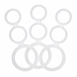 COCK RING TRIPLE TRANSPARENTE